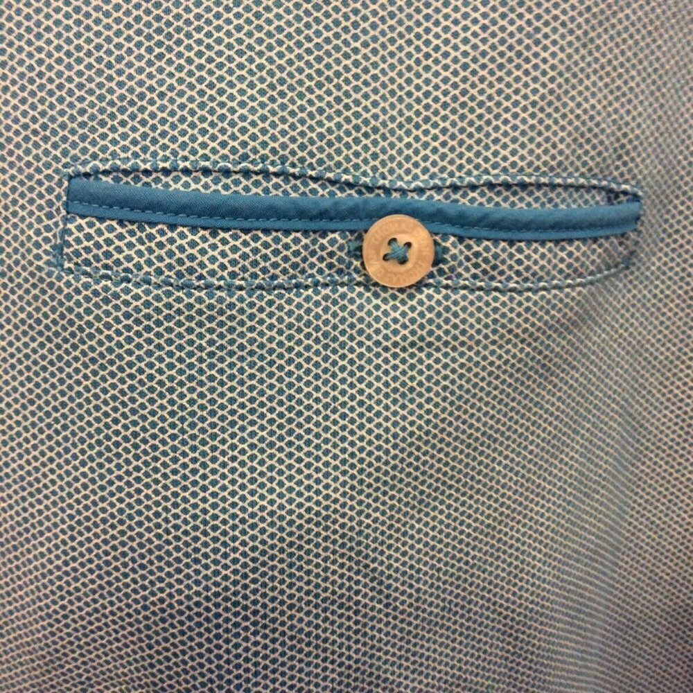 Men's Td Thomas Dean Blue Polo Shirt large - Picture 4 of 11
